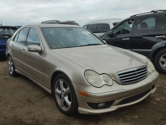 WDBRF40J35F703469 - 2005 MERCEDES-BENZ C TAN photo 1