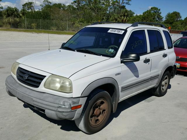 2S3TE62V646103139 - 2004 SUZUKI VITARA LX WHITE photo 2