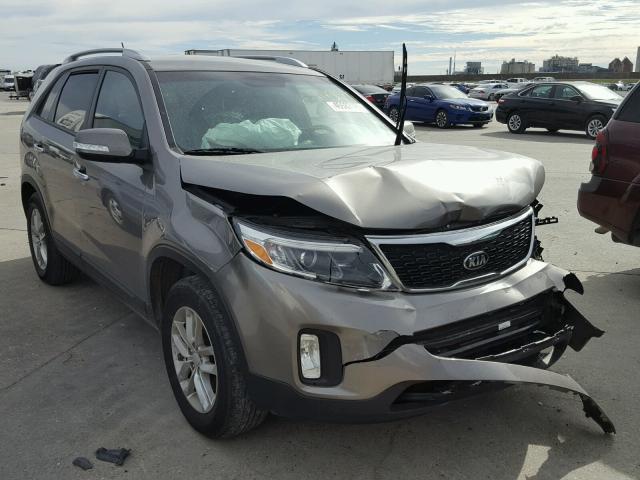 5XYKT3A64FG659951 - 2015 KIA SORENTO LX GRAY photo 1