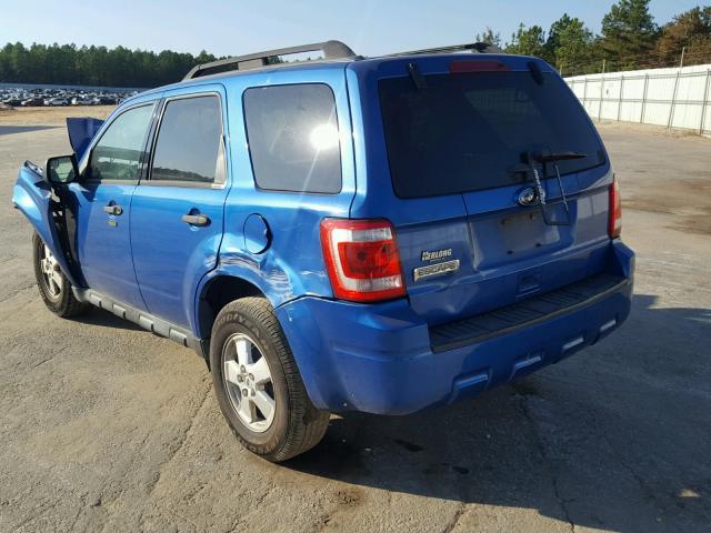 1FMCU0D72CKA26970 - 2012 FORD ESCAPE XLT BLUE photo 3