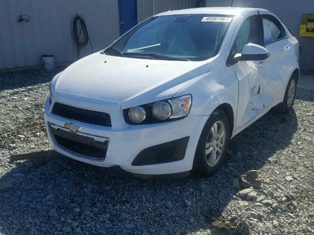 1G1JC5SH9E4100666 - 2014 CHEVROLET SONIC LT WHITE photo 2