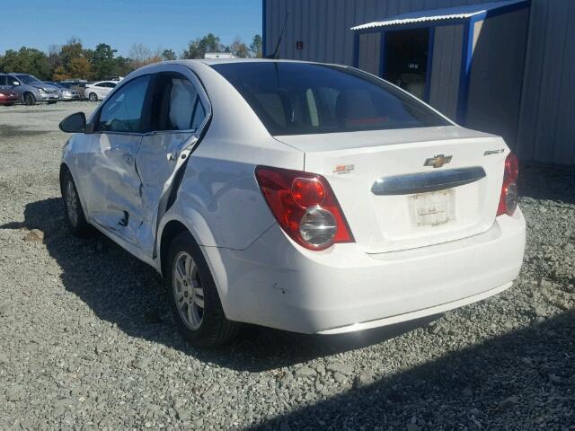 1G1JC5SH9E4100666 - 2014 CHEVROLET SONIC LT WHITE photo 3