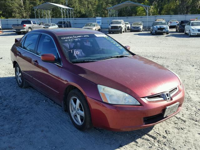 1HGCM56855A182261 - 2005 HONDA ACCORD EX MAROON photo 1