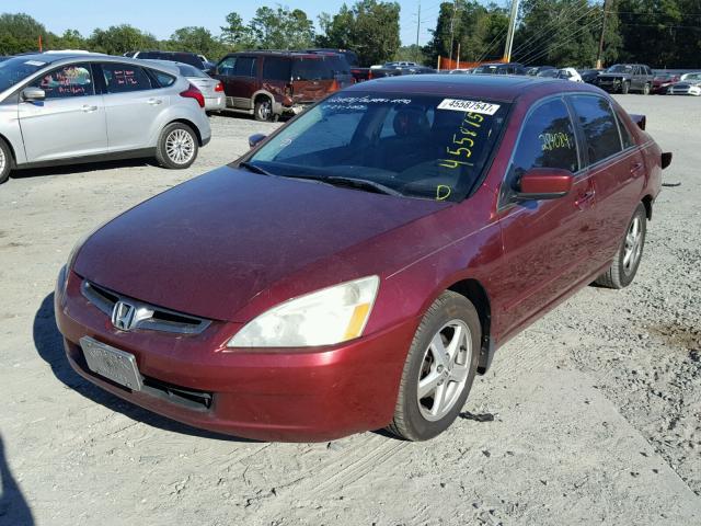 1HGCM56855A182261 - 2005 HONDA ACCORD EX MAROON photo 2