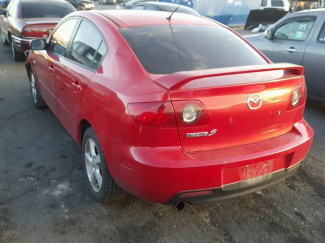 JM1BK12F141187713 - 2004 MAZDA 3 I RED photo 3