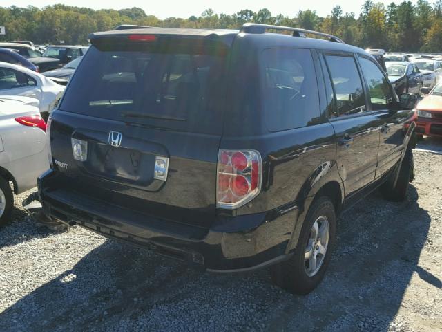 5FNYF28416B020305 - 2006 HONDA PILOT EX BLACK photo 4