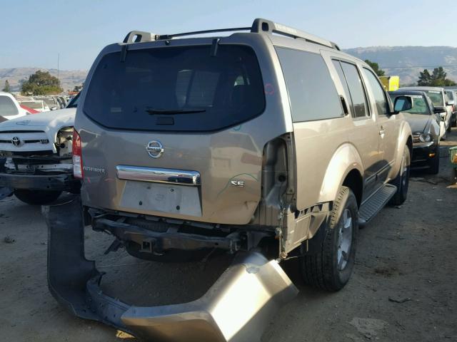 5N1AR18W75C753440 - 2005 NISSAN PATHFINDER GRAY photo 4