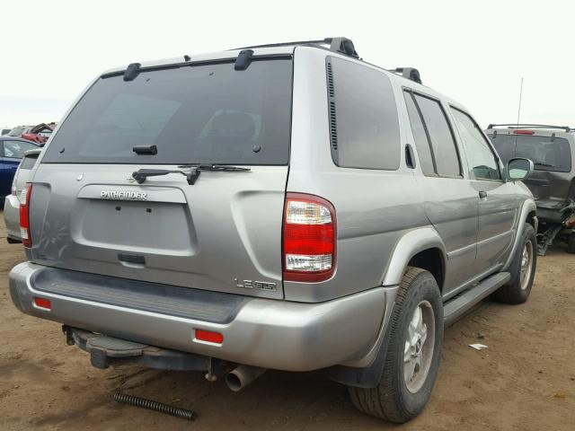 JN8DR09Y91W579847 - 2001 NISSAN PATHFINDER SILVER photo 4