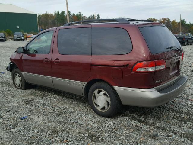 4T3ZF13C71U332208 - 2001 TOYOTA SIENNA MAROON photo 3