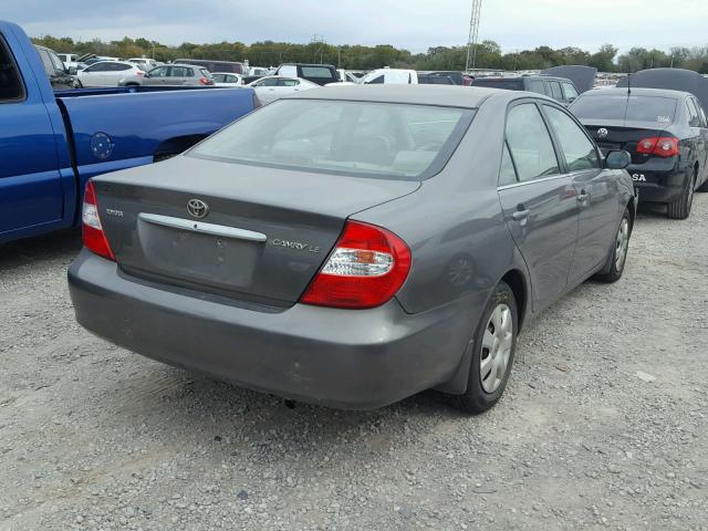 4T1BE32K13U705330 - 2003 TOYOTA CAMRY LE GRAY photo 4