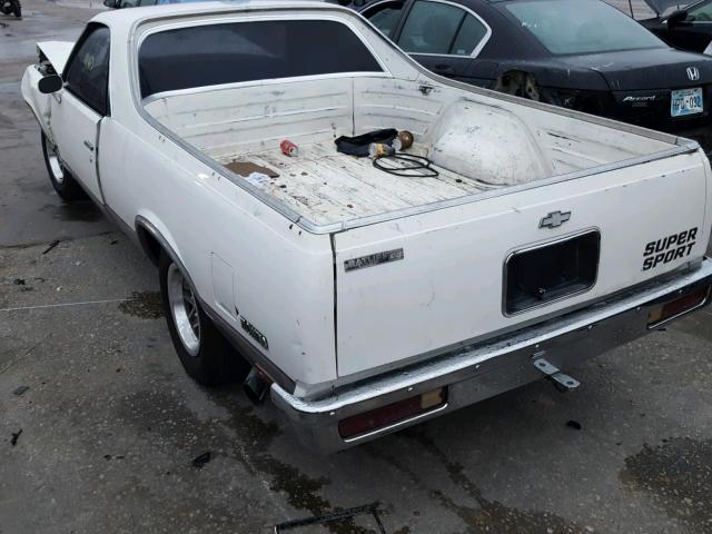 1GCCW8095DR116966 - 1983 CHEVROLET EL CAMINO WHITE photo 3