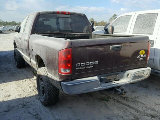 3D7KU28C74G248017 - 2004 DODGE RAM 2500 S Bordo foto 3