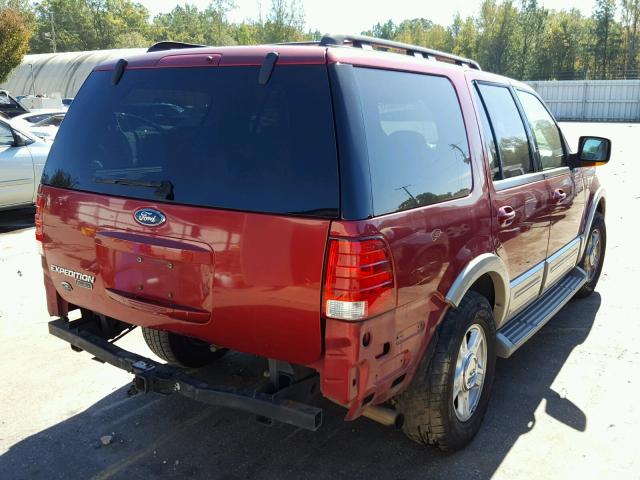 1FMFU18565LA13874 - 2005 FORD EXPEDITION RED photo 4