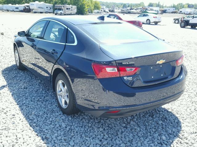 1G1ZB5STXJF106761 - 2018 CHEVROLET MALIBU LS ლურჯი ფოტო 3