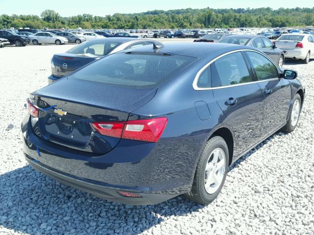 1G1ZB5STXJF106761 - 2018 CHEVROLET MALIBU LS ლურჯი ფოტო 4