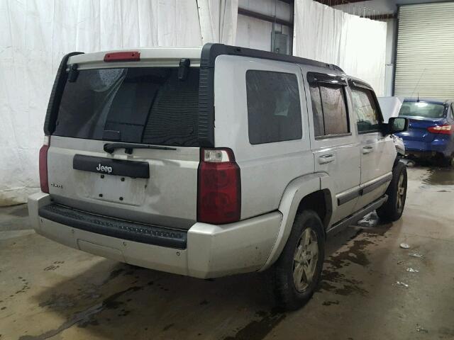 1J8HG48K27C676026 - 2007 JEEP COMMANDER SILVER photo 4