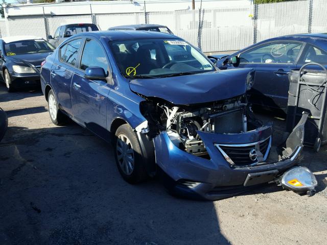 3N1CN7AP2DL882786 - 2013 NISSAN VERSA S BLUE photo 1