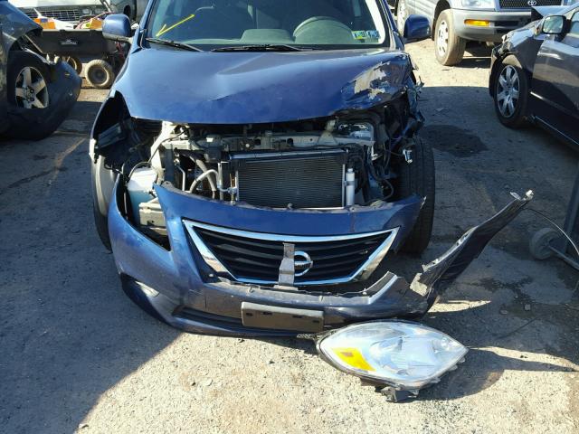 3N1CN7AP2DL882786 - 2013 NISSAN VERSA S BLUE photo 7