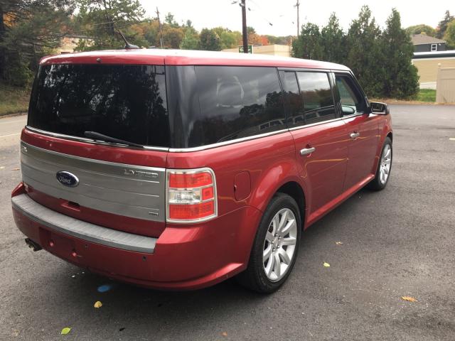 2FMEK63C69BB02287 - 2009 FORD FLEX RED photo 4