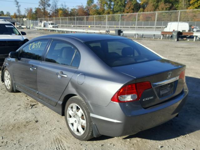 2HGFA1F57AH316607 - 2010 HONDA CIVIC GRAY photo 3