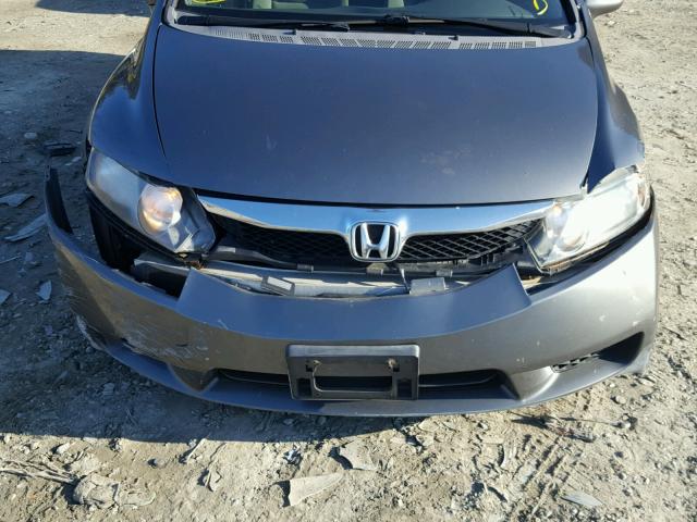 2HGFA1F57AH316607 - 2010 HONDA CIVIC GRAY photo 9