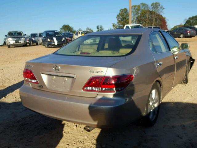 JTHBA30G655067697 - 2005 LEXUS ES 330 GOLD photo 4