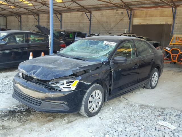 3VW2K7AJ1BM379932 - 2011 VOLKSWAGEN JETTA BASE BLACK photo 2