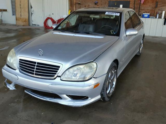 WDBNG75J03A377372 - 2003 MERCEDES-BENZ S SILVER photo 2