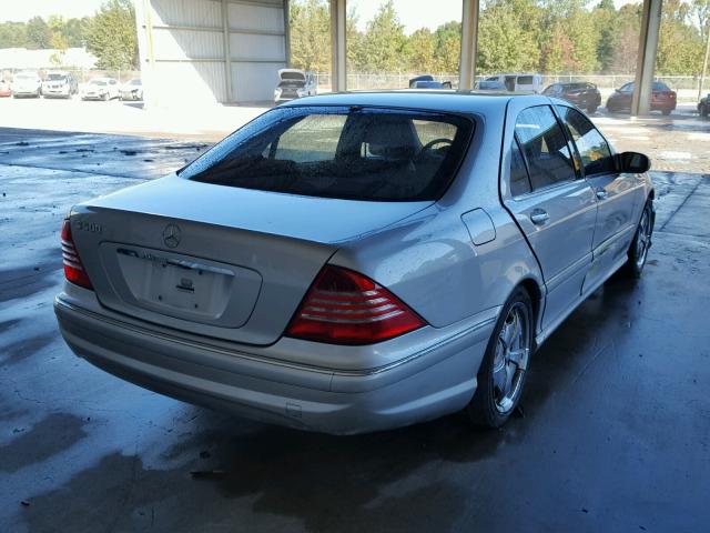 WDBNG75J03A377372 - 2003 MERCEDES-BENZ S SILVER photo 4