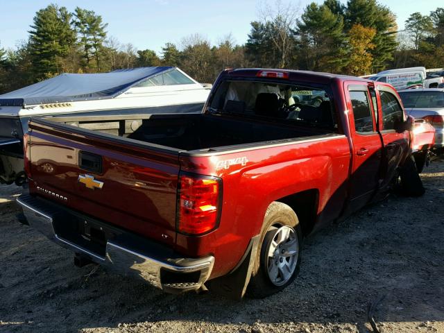 1GCVKREC9HZ111855 - 2017 CHEVROLET SILVERADO RED photo 4