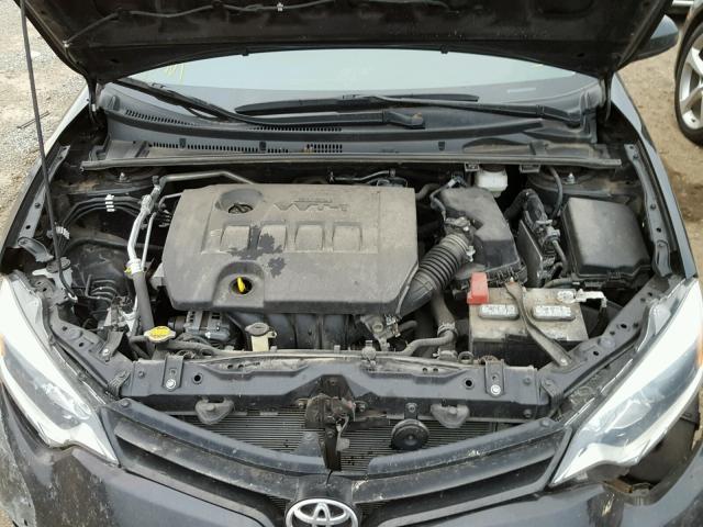 2T1BURHE3EC197020 - 2014 TOYOTA COROLLA L BLACK photo 7