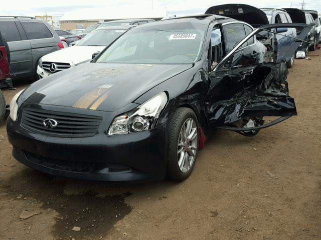 JNKBV61E98M207612 - 2008 INFINITI G35 BLACK photo 2