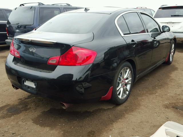 JNKBV61E98M207612 - 2008 INFINITI G35 BLACK photo 4