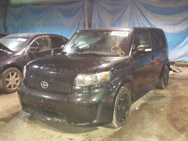 JTLKE50E181017483 - 2008 TOYOTA SCION XB შავი ფოტო 2