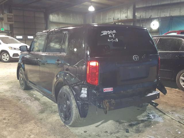 JTLKE50E181017483 - 2008 TOYOTA SCION XB შავი ფოტო 3