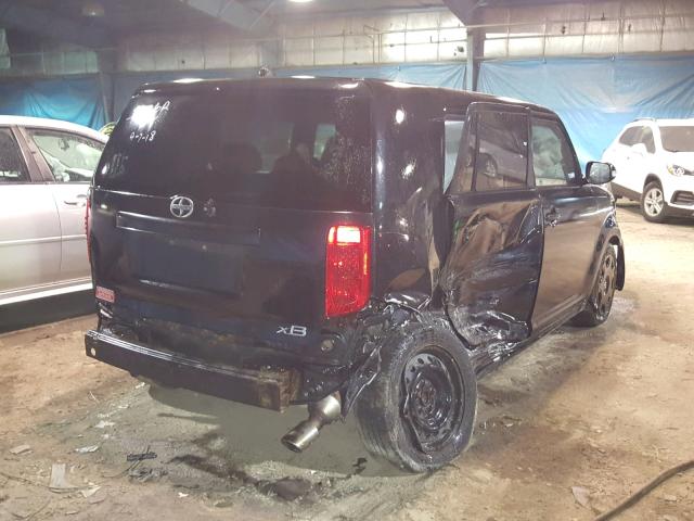 JTLKE50E181017483 - 2008 TOYOTA SCION XB შავი ფოტო 4