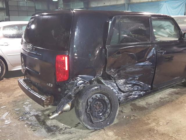 JTLKE50E181017483 - 2008 TOYOTA SCION XB შავი ფოტო 9