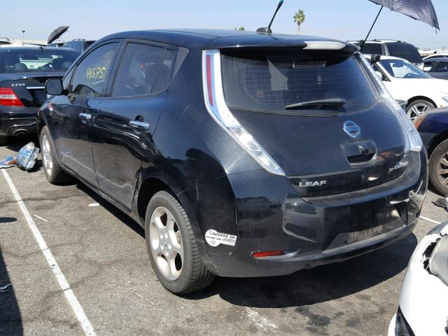 JN1AZ0CP5BT006934 - 2011 NISSAN LEAF SV BLACK photo 3