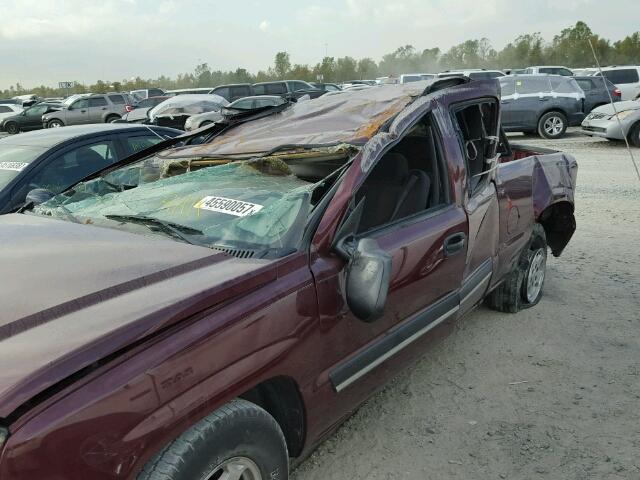 2GCEC19TX31255604 - 2003 CHEVROLET SILVERADO MAROON photo 9