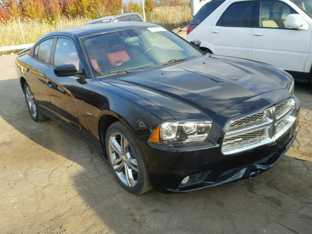 2C3CDXDT2CH105111 - 2012 DODGE CHARGER BLACK photo 1