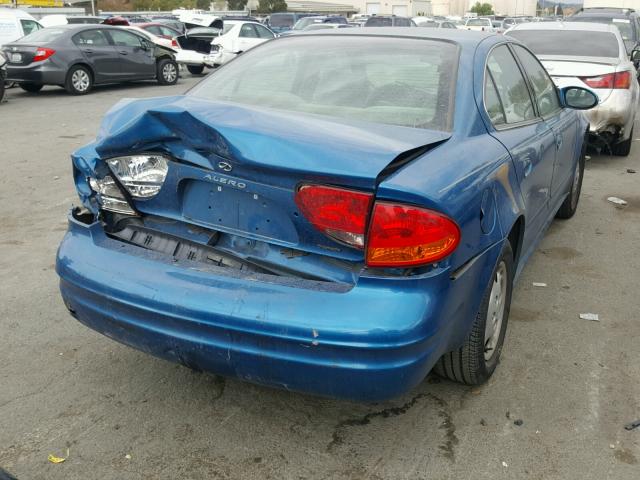 1G3NL52T0YC405027 - 2000 OLDSMOBILE ALERO GL BLUE photo 4