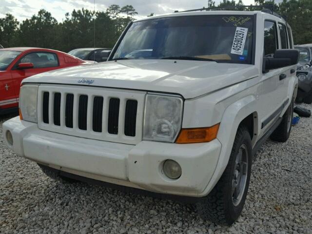 1J8HG48K46C207406 - 2006 JEEP COMMANDER თეთრი ფოტო 2