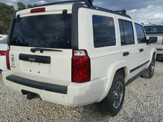 1J8HG48K46C207406 - 2006 JEEP COMMANDER თეთრი ფოტო 4