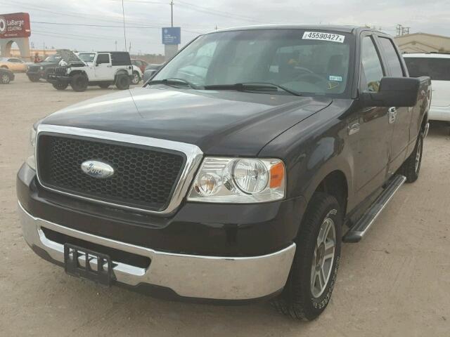 1FTPW12V58FA90136 - 2008 FORD F150 BLACK photo 2