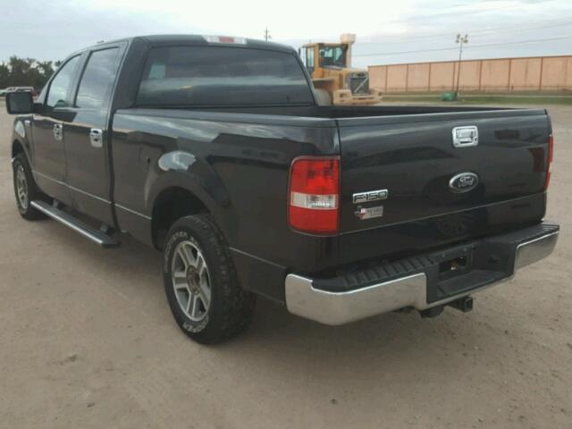 1FTPW12V58FA90136 - 2008 FORD F150 BLACK photo 3