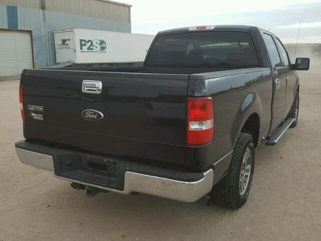 1FTPW12V58FA90136 - 2008 FORD F150 BLACK photo 4