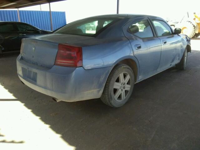 2B3LK43G57H771648 - 2007 DODGE CHARGER SE BLUE photo 4