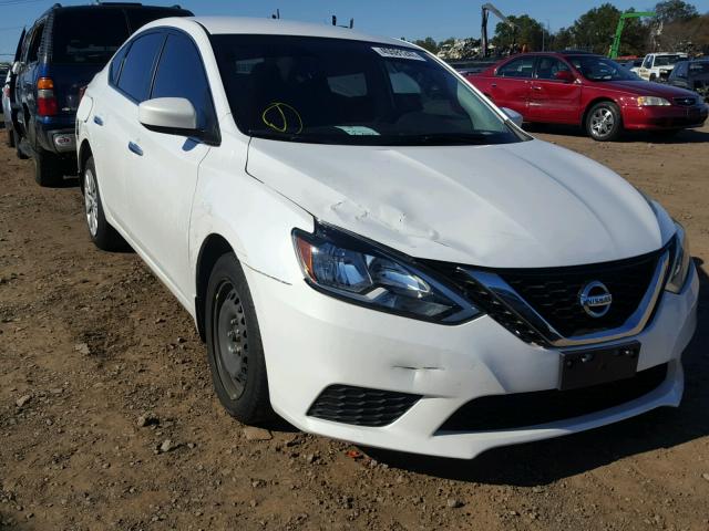 3N1AB7AP5HY219267 - 2017 NISSAN SENTRA WHITE photo 1