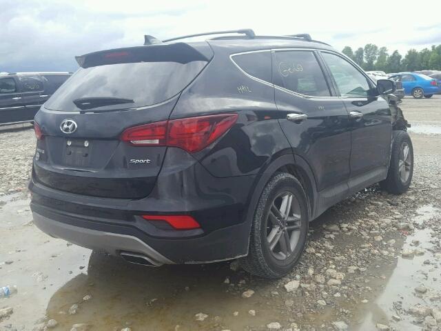 5NMZU3LB6HH001935 - 2017 HYUNDAI SANTA FE S BLACK photo 4