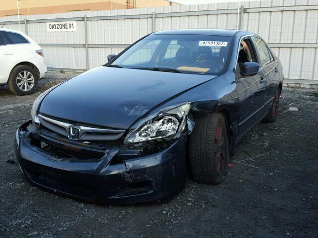 1HGCM66526A801119 - 2006 HONDA ACCORD EX GRAY photo 2